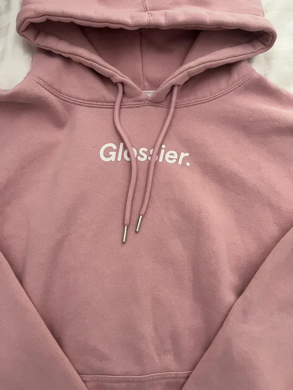 glossier original pink hoodie Size L - Image 2