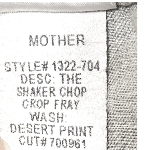 Mother The Shaker Chop Crop Fray Pants Womens 25 Camo Stripe Desert Print - Image 12