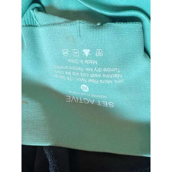 SETActive Ribbed Leggings‎ Women’s Size XS Green Matcha - Image 6