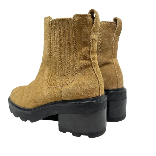 Madewell The Gwenda‎ Platform Ankle Boot Chunky Platform Suede Tan Size US 7 - Image 8