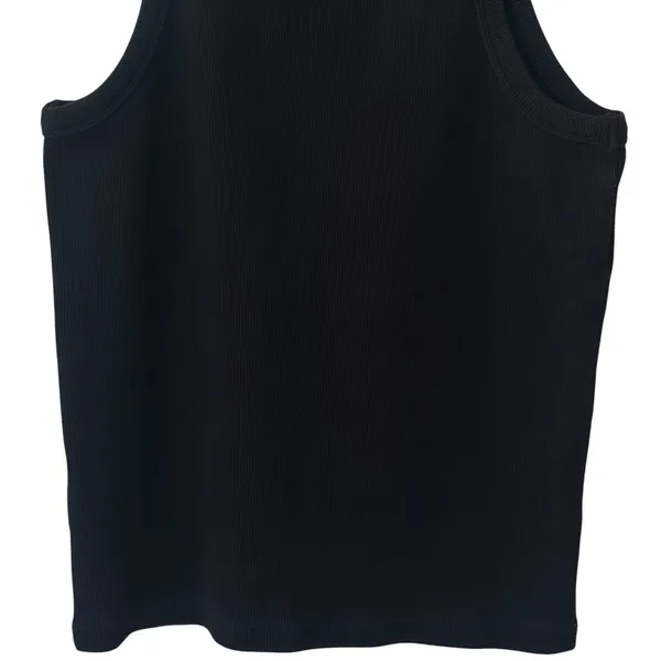 Anine Bing Eva‎ Tank Black Ribbed Capsule Minimalist Old Money Luxury L - Image 7