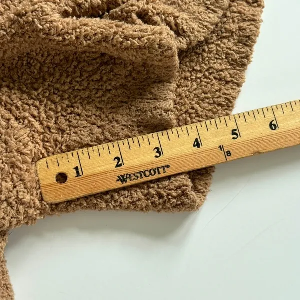 SKIMS Cozy Knit Boucle Shorts Sz S/M Camel‎ Brown Soft Stretch Loungewear - Image 6