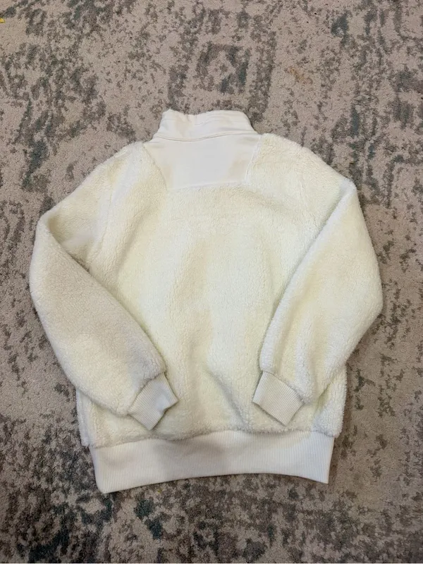 Sweaty Betty Sherpa Half Zip Sweatshirt Lily White NWT Size Large - Image 5