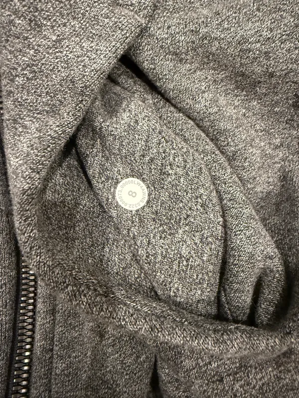 Lululemon Full-Zip Scuba Hoodie Grey 8 - Image 4