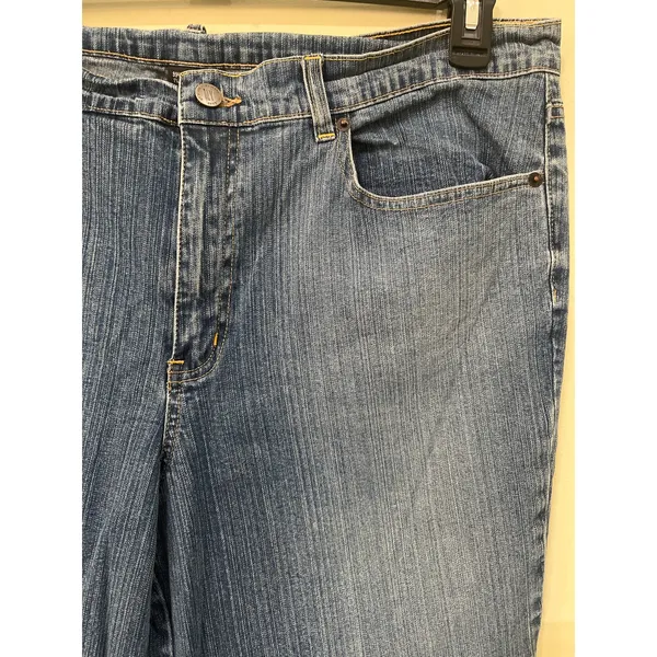 New York & Co Bootcut Denim Jeans Women’s 18 Tall Blue Rinsed Vintage - Image 5