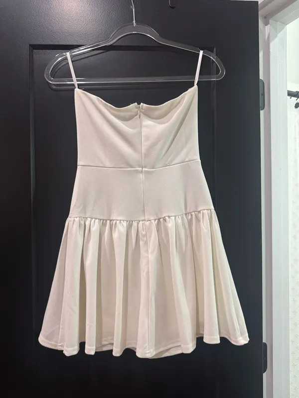 She & Sky White strapless mini dress - Image 3