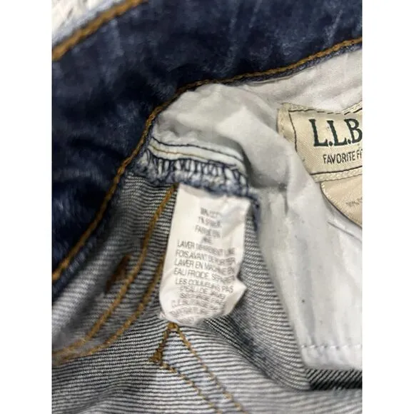 L.L. Bean Bean Straight Leg Favorite Fit Denim Jeans Women's Size 14‎ Cowgirl - Image 4