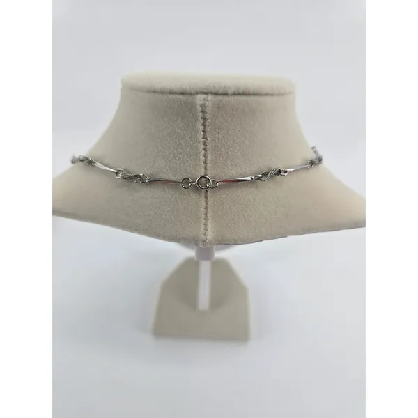 Unbranded Necklace Women 15in Bar Link Chain Silver Tone Minimalist EUC - Image 2