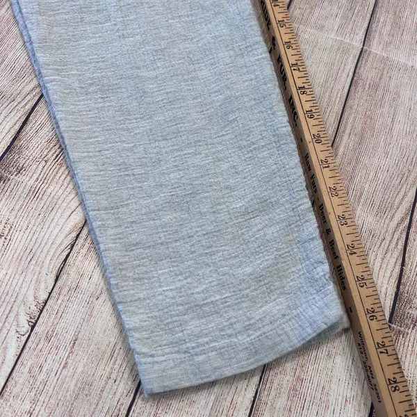 Zara Womens High Rise Textured Cotton Tapered Pants Light Grey Size 4 8574/039 - Image 8