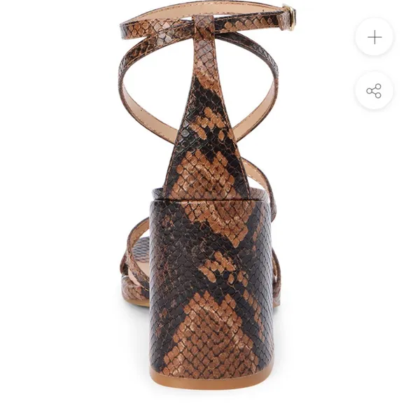 Coconuts by Matisse Brown Snake Print Heels - Image 7