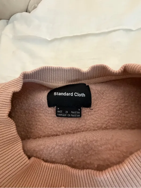 Urban Outfitters Standard Cloth Men’s Crewneck Sweatshirt in Dusty Rose - Image 5
