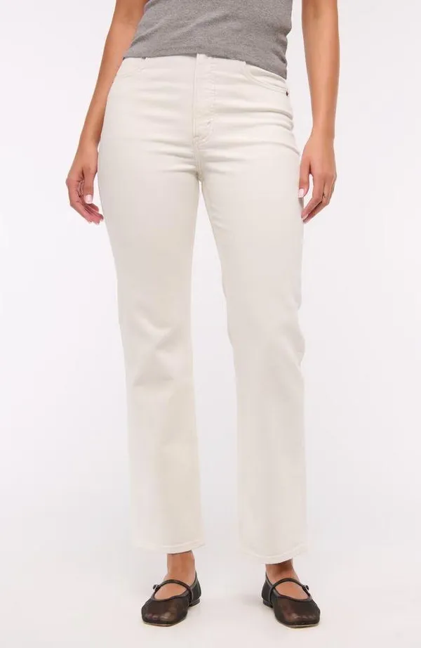 Abercrombie Ankle Straight Ultra High-Rise Jeans Curve Love - Image 2