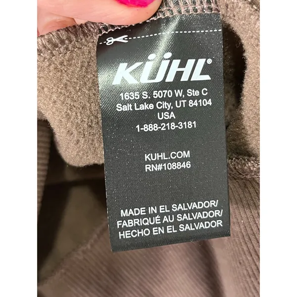 KÜHL Women’s Medium Karisma Brown Fleece Lined Pullover Hoodie Outdoor Hiking - Image 9