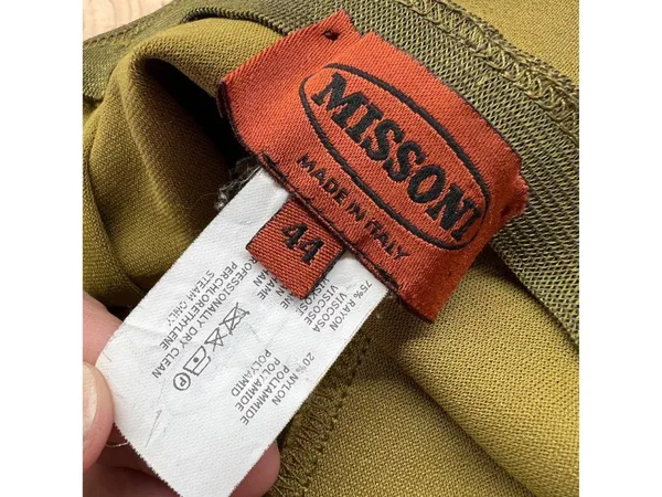 Missoni Vintage 80s Pull-On Pants Olive Green Size 44 IT Size 8 Quiet Luxury - Image 9
