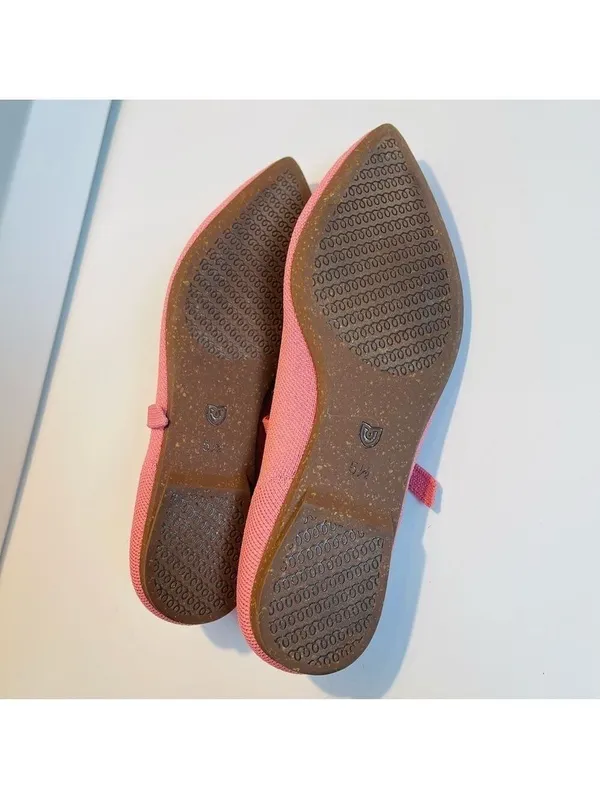 Rothy’s The Point Mary Jane Flats Shoes in Tulip Pink Women’s Size 5.5 - NWOB - Image 6