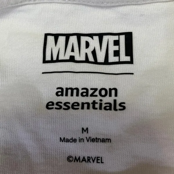Marvel Unisex White Graphic Avengers Print Crew Neck Short Sleeve T-Shirt Top M - Image 5