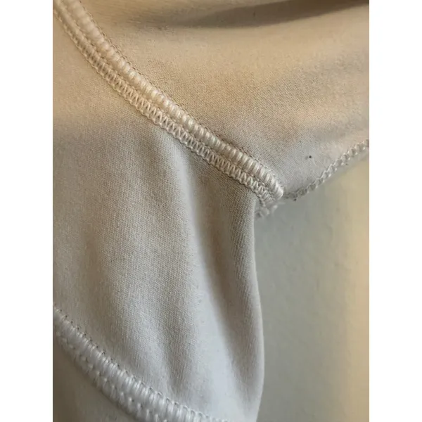 Lululemon White Define Jacket Luon‎ Full Zip Size 6 Mock Neck Athleisure flaw - Image 4