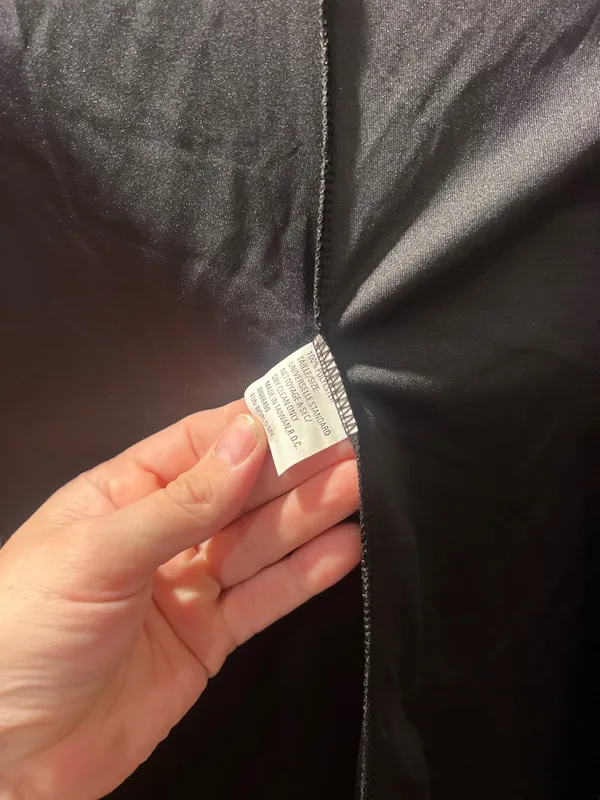 Black Hooded Zip-Up Cape costume piece - Image 5