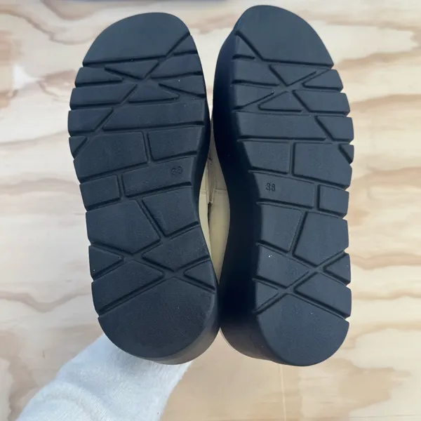 Free People Nico Sand Suede Platform Loafers Sz 38 - Image 9