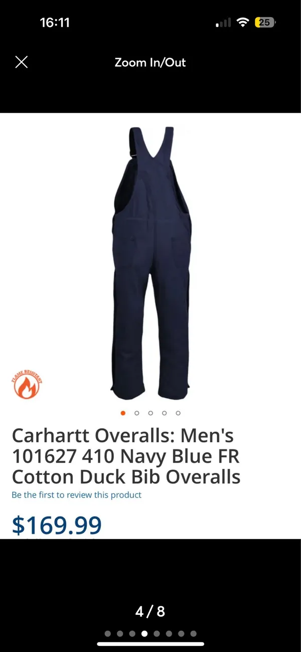 Carhartt FR overalls - Image 4
