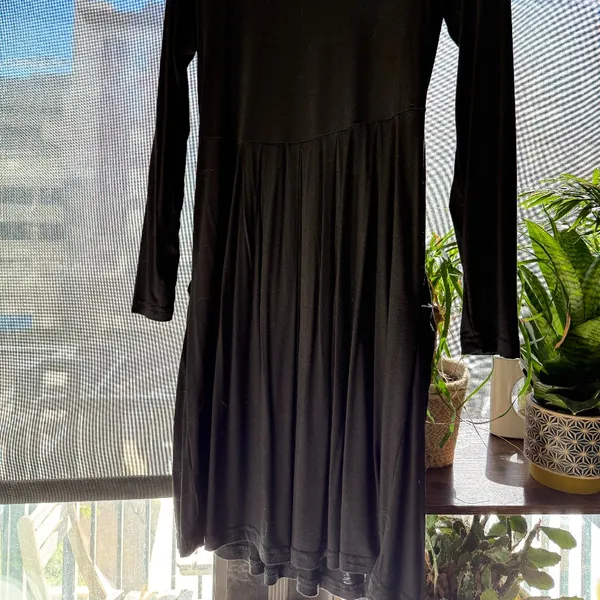 Black Long Sleeved Women's Dress - Image 2
