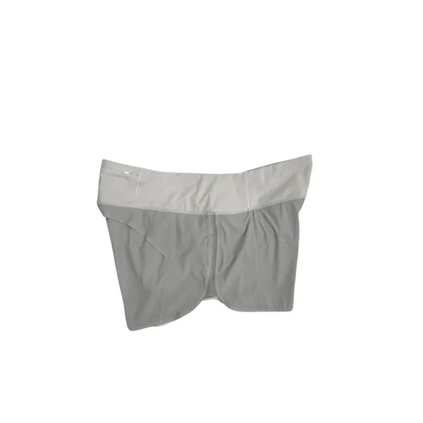 Athleta Activewear Gray White Athletic Gym Running Shorts Size Medium - Image 3