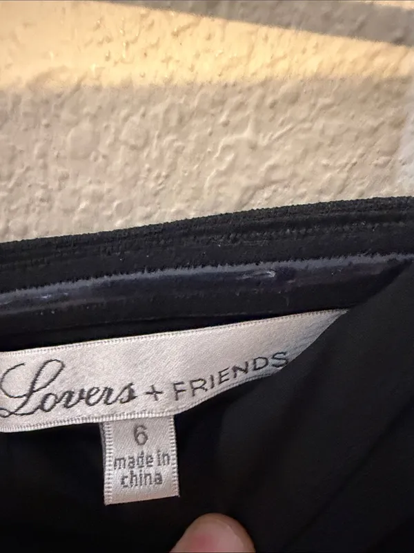Lovers and Friends Raine Strapless Gown in Black Cut Out Front maxi dress Size 6 - Image 6