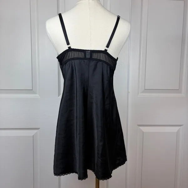 Apt. 9 black and pink floral embroidered nightie - Image 2