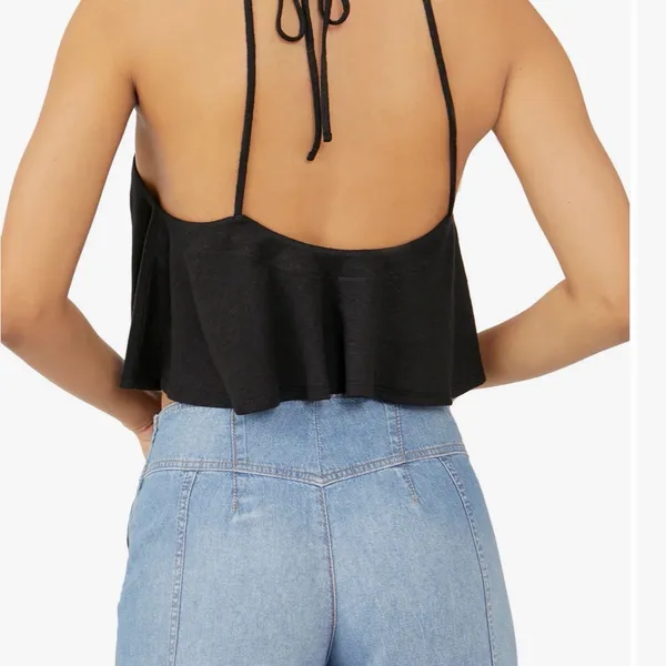 Free People long weekend Black Halter Tank Top - Image 3