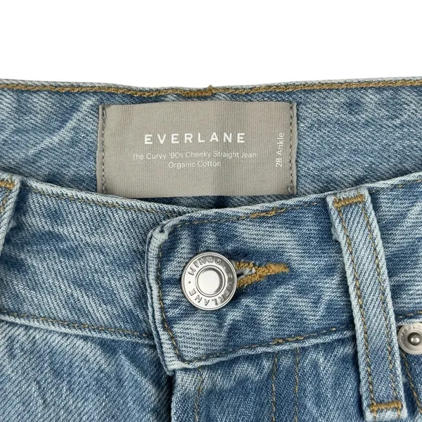 Everlane The Curvy 90S Cheeky Straight Jean Organic Cotton Crop Ankle Size 28 - Image 6