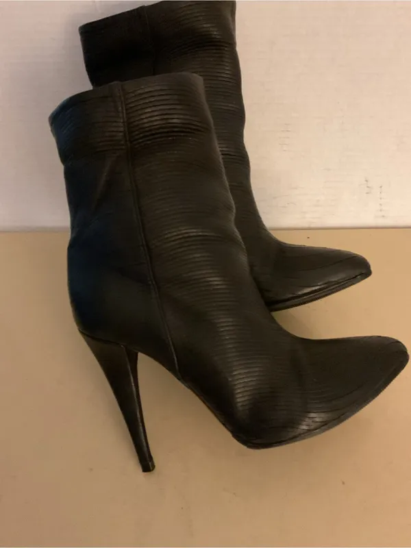 Loeffler Randall women Black Pointed Stiletto Ankle Emory Wave Boots US 6 - Image 6