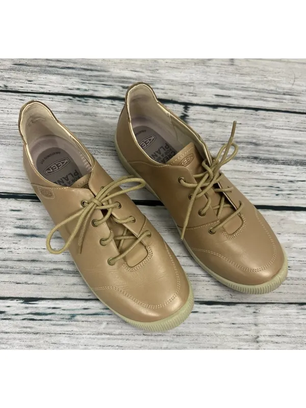 KEEN Lorelai II Women's Tan Leather Lace Up Sneaker Shoes Sz 10.5 (41) w/ BOX - Image 12