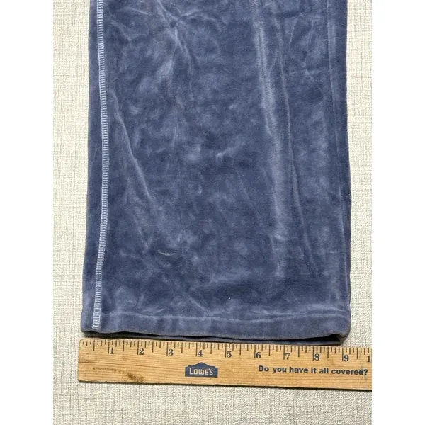 Fuda Velour Tracksuit Set Womens Small Blue‎ 2 Piece Zip Jacket Pants Lounge - Image 7