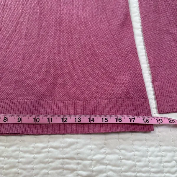 GAP Women's Pink V-Neck knit Sweatshirt - Image 3