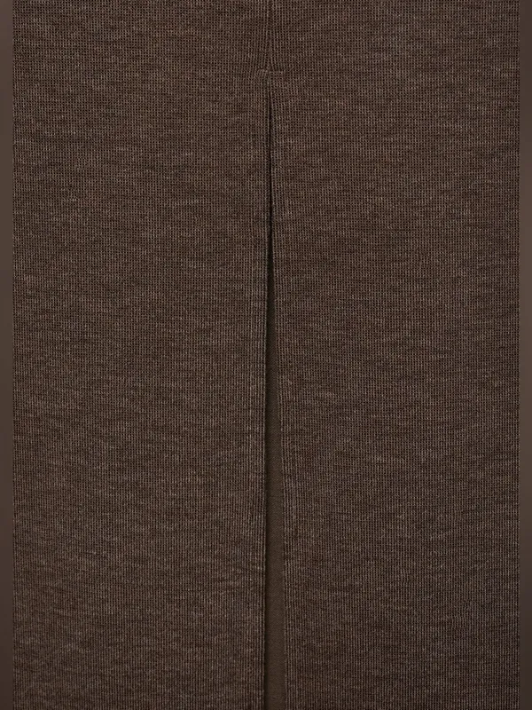 Mango MNG - NWT Brown Knit Maxi Skirt Pencil Style - Image 6