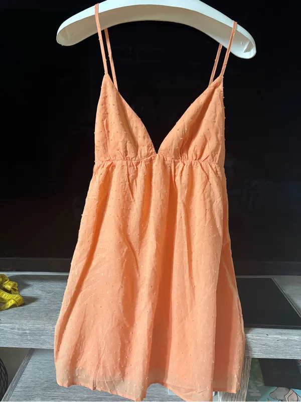 Princess Polly Orange Tie-Back Mini Dress - Image 6