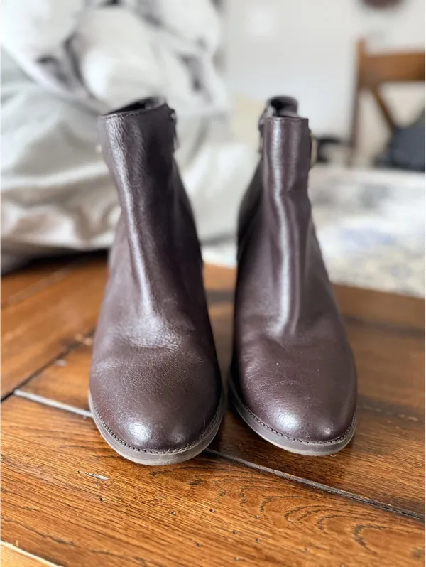 Brown ankle boots sz 7 1/2 - Image 3