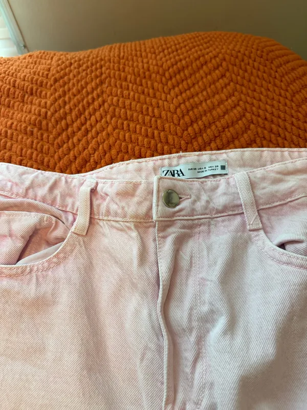 ZARA Straight Leg Jeans Denim - Image 3