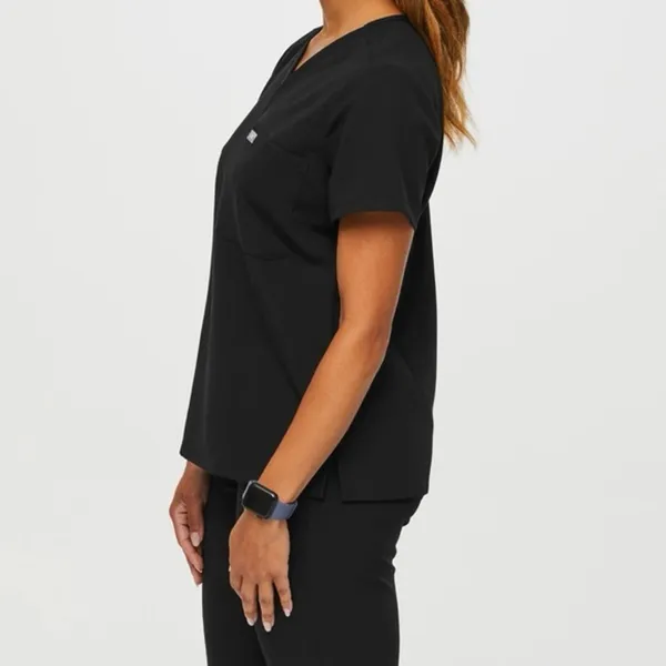 Figs Catarina One Pocket Scrub Top Black Size Small - Image 2