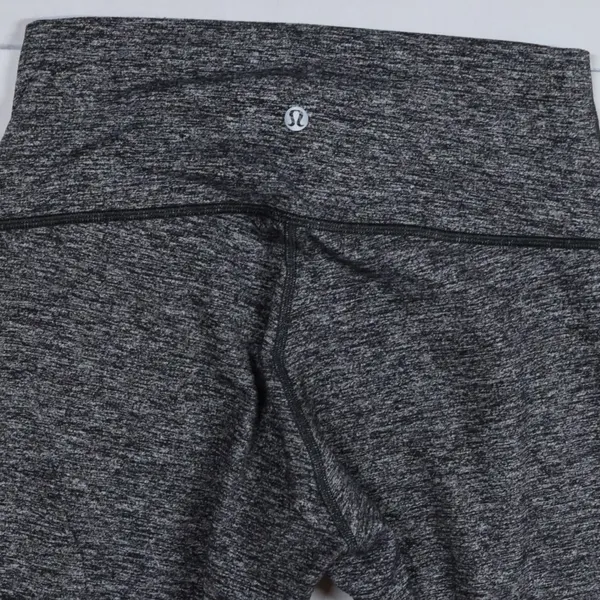 Lululemon Wunder Under Leggings Womens 8 Gray Heathered Space Dye High Rise Crop - Image 10