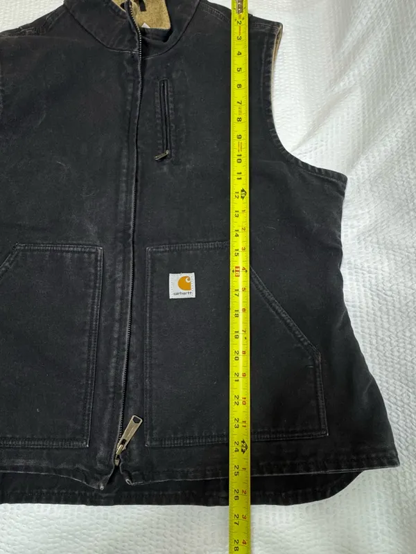 Carhartt Black Quilted-Lined Canvas Vest - Image 8