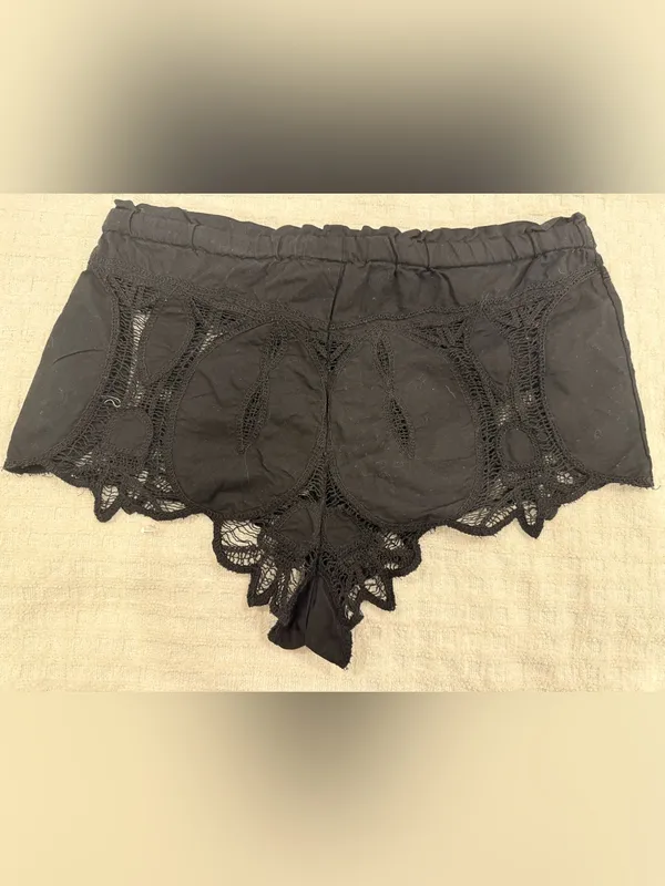 The Free People Intimately Brittany Micro Shorts size Large in Black - NWOT! - Image 5
