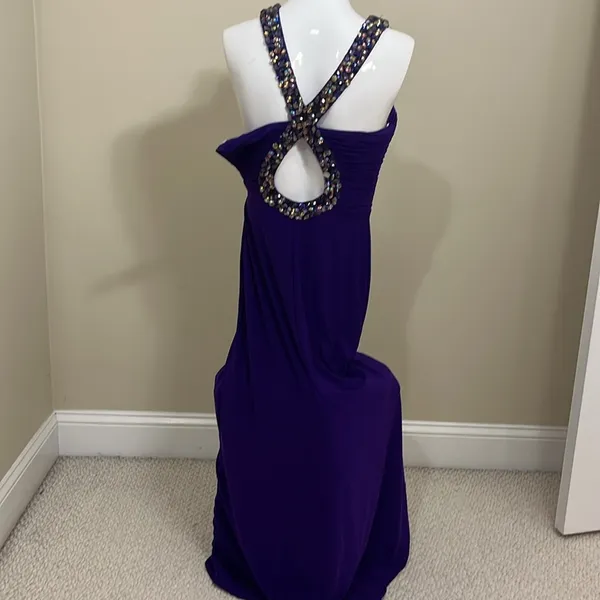 NWT Sherri Hill Keyhole Purple Prom Dress - Image 2