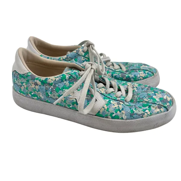 Converse Shoes Women's 7 Breakpoint Floral Low Top Lace Up Sneakers 555952C Teal - Image 2