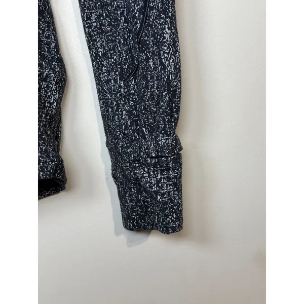 Lululemon Swiftly Tech Long Sleeve Women Size 6 Black White Static Athletic Top - Image 9