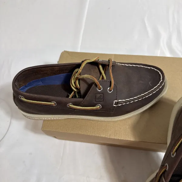 Sperry Pier View Loafer Womens 8.5M Memory Foam Brown Metalic Chmpgn In Box - Image 4