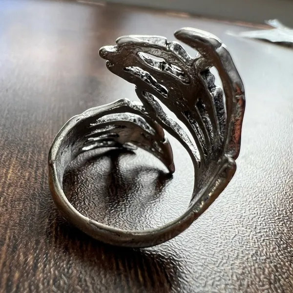 Skull skeleton ring Silver - Image 4