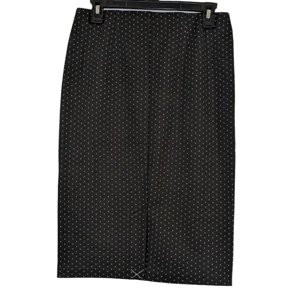 Loft Skirt Women’s Size S Black Polka Dots Pencil Casual NWT - Image 4