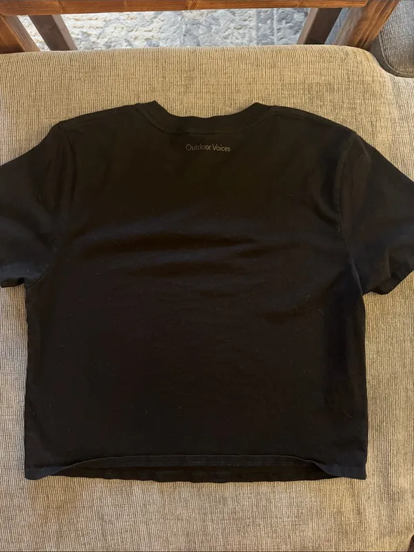 Outdoor Voices Black Crewneck Tee - Image 4
