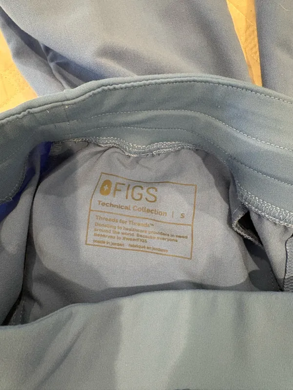 Light Blue FIGS Scrub Pants - Image 3